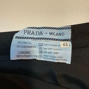 Prada Black Wool and Cashmere Blend